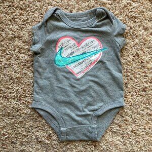 Nike Heart Onesie Size 3mo